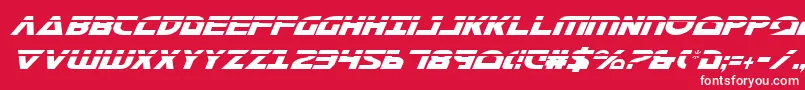 Morsenkv2cli Font – White Fonts on Red Background