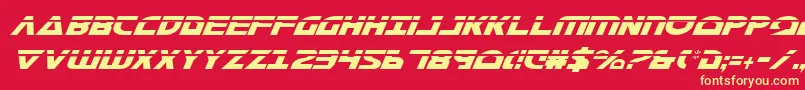 Morsenkv2cli Font – Yellow Fonts on Red Background