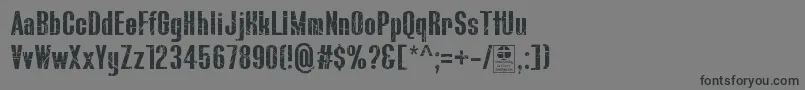 BluefishScratchedDemo Font – Black Fonts on Gray Background