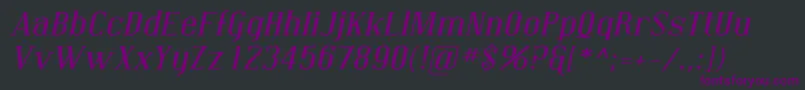 Coving10 Font – Purple Fonts on Black Background