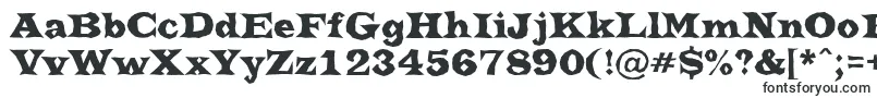Шрифт ATrianglerbrk – заполненные шрифты