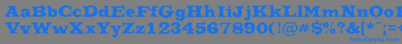 ATrianglerbrk Font – Blue Fonts on Gray Background