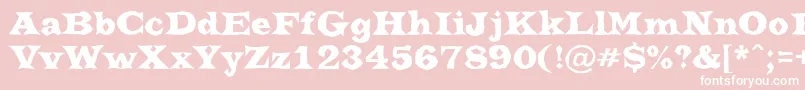 ATrianglerbrk Font – White Fonts on Pink Background