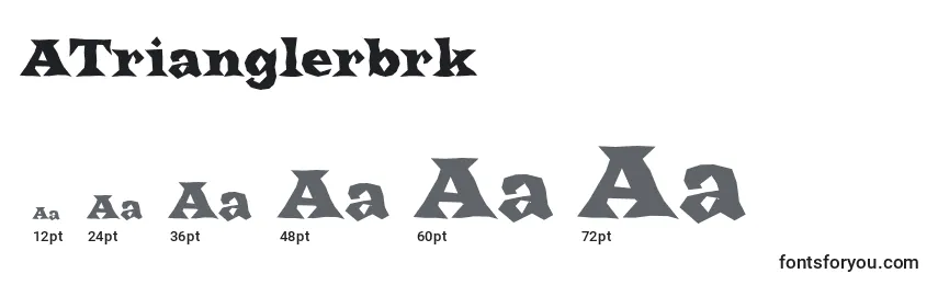 ATrianglerbrk Font Sizes