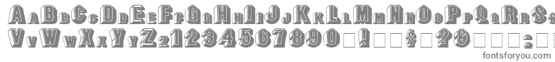 フォントLeeCapitals – 白い背景に灰色の文字