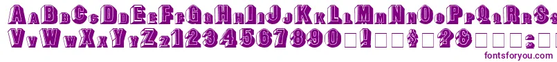 LeeCapitals Font – Purple Fonts on White Background