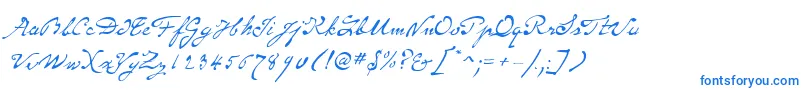SameSexMarriageScriptLdo Font – Blue Fonts on White Background