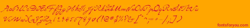 fuente SameSexMarriageScriptLdo – Fuentes Rojas Sobre Fondo Naranja