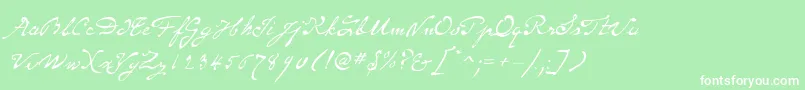 SameSexMarriageScriptLdo Font – White Fonts on Green Background