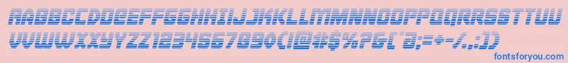 Cyborgroostergradital Font – Blue Fonts on Pink Background