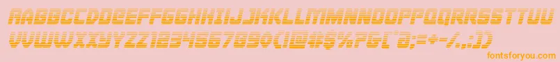Cyborgroostergradital Font – Orange Fonts on Pink Background