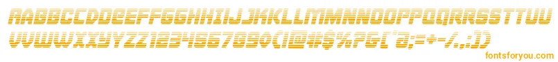 Cyborgroostergradital Font – Orange Fonts on White Background