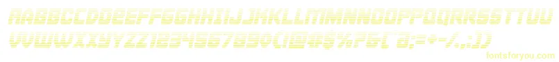 Cyborgroostergradital Font – Yellow Fonts on White Background