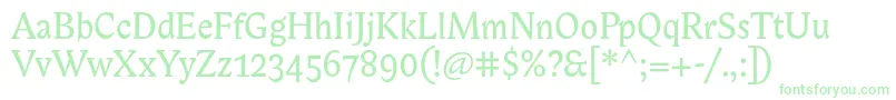 フォントBiblonitc – 緑のフォント