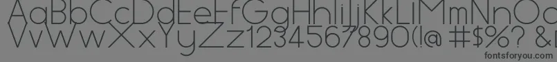 Aspex Font – Black Fonts on Gray Background
