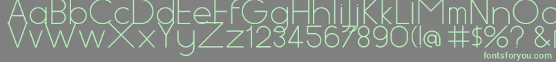 Aspex Font – Green Fonts on Gray Background