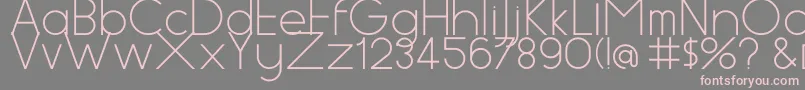 Aspex Font – Pink Fonts on Gray Background