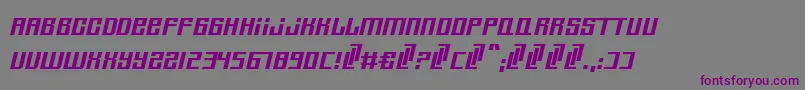 Шрифт TristarNew – фиолетовые шрифты на сером фоне