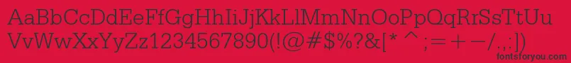 Credisc Font – Black Fonts on Red Background