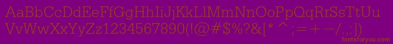 Шрифт Credisc – коричневые шрифты на фиолетовом фоне