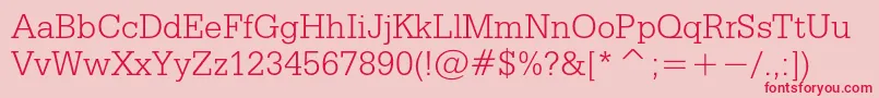 Credisc Font – Red Fonts on Pink Background