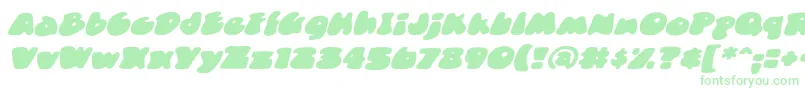 DuncecapbbItal Font – Green Fonts on White Background