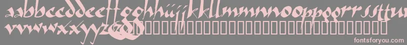 Шрифт Arthur – розовые шрифты на сером фоне