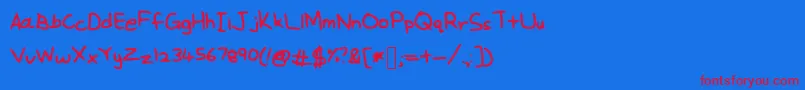 More about Wei Font Wei Font – Red Fonts on Blue Background