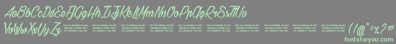 More about Gilliehilda Font Gilliehilda Font – Green Fonts on Gray Background