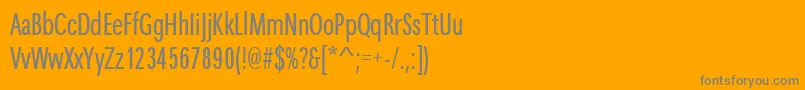 Mc04122t Font – Gray Fonts on Orange Background