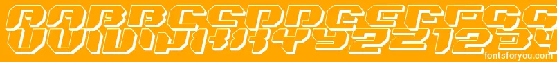 More about Bionic Kid Slanted 3D Font Bionic Kid Slanted 3D Font – White Fonts on Orange Background