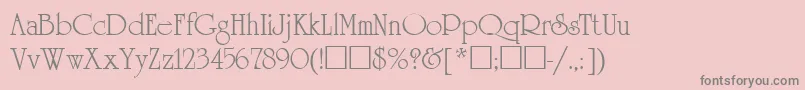 UnicornRus Font – Gray Fonts on Pink Background