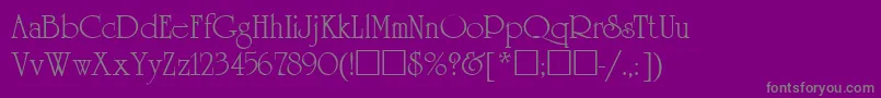 UnicornRus Font – Gray Fonts on Purple Background
