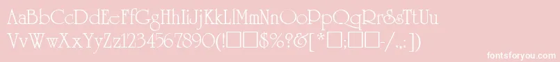 UnicornRus Font – White Fonts on Pink Background