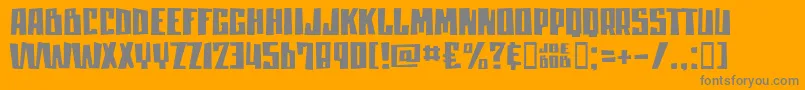 Moanlisa Font – Gray Fonts on Orange Background