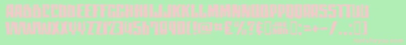 Moanlisa Font – Pink Fonts on Green Background