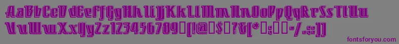 Littledeucecoupe Font – Purple Fonts on Gray Background