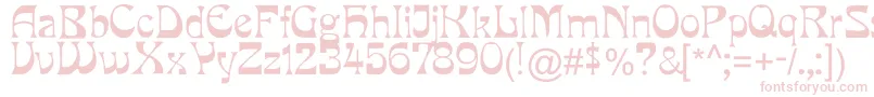 Yes.Songofseven-fontti – vaaleanpunaiset fontit