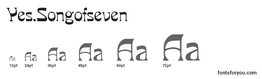 Yes.Songofseven Font Sizes