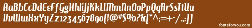 Hamburgerheavennf Font – White Fonts on Brown Background