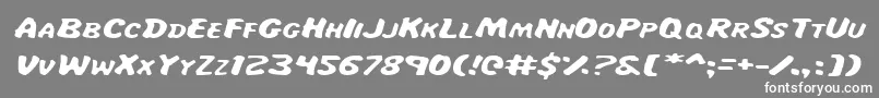 Majei Font – White Fonts on Gray Background