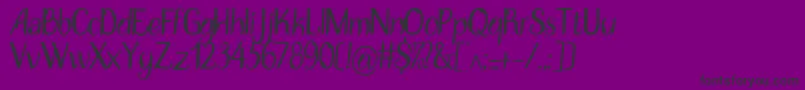 DisguiseDisplayRegular Font – Black Fonts on Purple Background