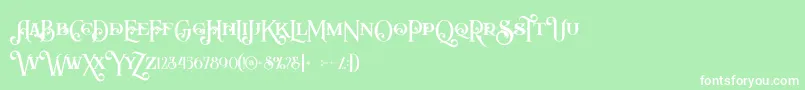 More about Arbatoshregular Font Arbatoshregular Font – White Fonts on Green Background