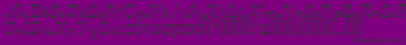 Derniere Font – Black Fonts on Purple Background