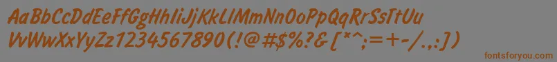 UkInform Font – Brown Fonts on Gray Background