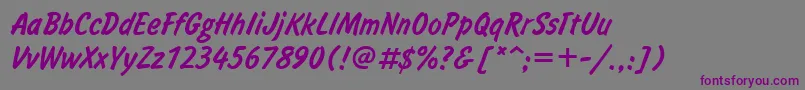 UkInform Font – Purple Fonts on Gray Background