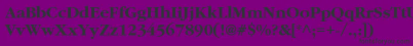 フォントClassicRussianBold.001.001 – 紫の背景に黒い文字