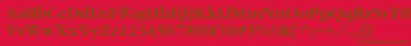Saiba mais sobre a fonte ClassicRussianBold.001.001 Fonte ClassicRussianBold.001.001 – fontes marrons em um fundo vermelho