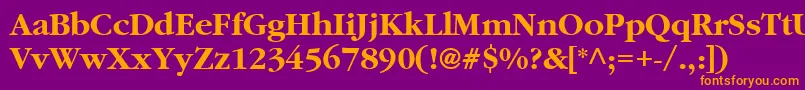 ClassicRussianBold.001.001 Font – Orange Fonts on Purple Background