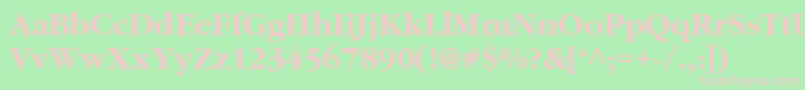 ClassicRussianBold.001.001 Font – Pink Fonts on Green Background